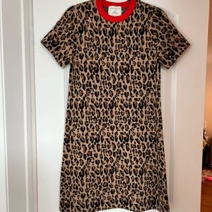 EUC Jcrew leopard dress size small